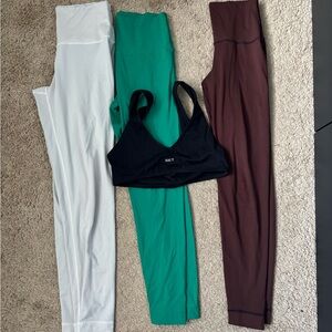 SET Active Black Sports Bra and Leggings Bundle